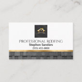 Professionele Gold Roofing Shingles Construction Visitekaartje (Voorkant)