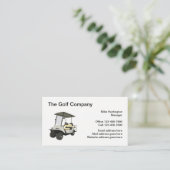Professionele Golf Cart Theme Visitekaartjes (Staand voorkant)