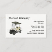 Professionele Golf Cart Theme Visitekaartjes (Voorkant)