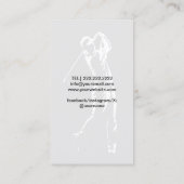 Professionele Golf Instructeur Moderne Gouden Rand Visitekaartje (Achterkant)