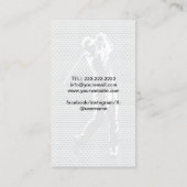 Professionele golfinstructeur golfcoach visitekaartje (Achterkant)