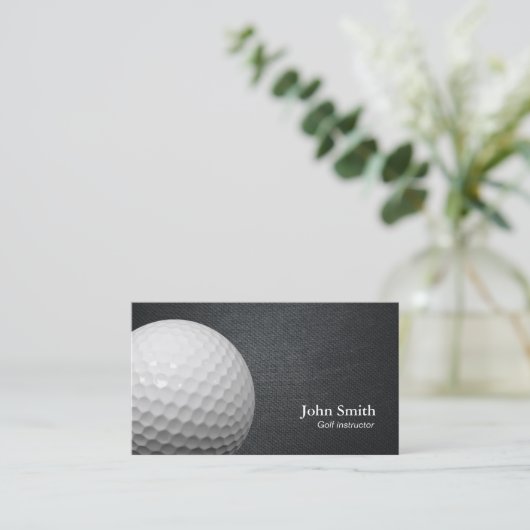 Professionele Golfinstructeur Visitekaartje (Staand voorkant)