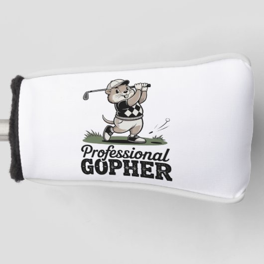 Professionele Gopher - Golfclub Hoesje Golfheadcover (Voorkant)
