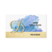 Professionele goudblauwe Waterverf