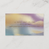 Professionele Gouden Blauwe Lotus Kleurrijk Visitekaartje (Achterkant)