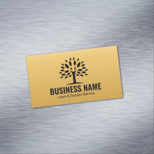 Professionele Gouden Boom Tuin en Tuin Service Magnetisch Visitekaartje
