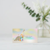 Professionele Gouden Broom Spuitfles Holographic Visitekaartje (Staand voorkant)