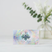 Professionele, Gouden Cirkels Lotus Meisje Opal Visitekaartje (Staand voorkant)