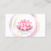 Professionele gouden cirkels Lotus Visitekaartje (Voorkant)