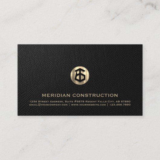 Professionele Gouden Dakbedekking Bouw Visitekaartje (Voorkant)