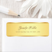 Professionele Gouden Kalligrafeerde Naam Tekst Mod Etiket (Insitu)