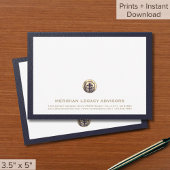 Professionele gouden Logo Business Note Cards Kaart