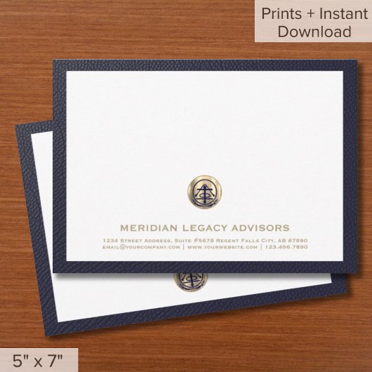 Professionele Gouden Logo Business Note Kaarten 5x