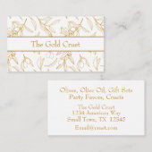 Professionele Gouden Olijftakken Olijfolie Visitekaartje (Voorkant / Achterkant)