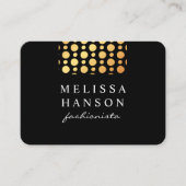 Professionele Gouden Stippen Visitekaartje (Voorkant)