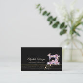 Professionele gouden strepen naaimachine visitekaartje (Staand voorkant)