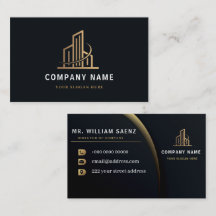 Professionele Gouden Vastgoedmakelaar Logo