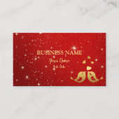 Professionele gouden vogels Hartelijk roodbruin Ru Visitekaartje (Voorkant)