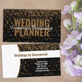 Professionele goudglitter - zwart visitekaartje