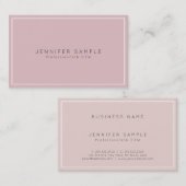 Professionele grafische elegant moderne luxe zijde visitekaartje (Voorkant / Achterkant)
