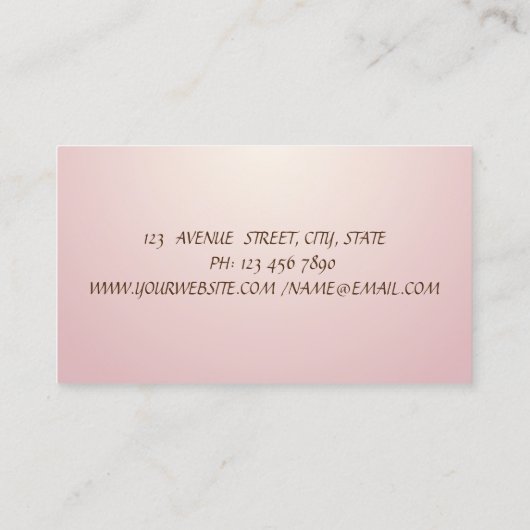 Professionele grafische Waterverf Cactus Visitekaartje (Achterkant)