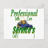 Professionele grasdiensten briefkaart (Voorkant)