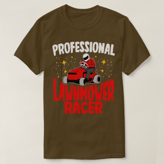 Professionele grasmaaier Racer T-shirt (Design voorkant)