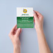 Professionele grasmaaier service slijtstrippen flyer (Hand)