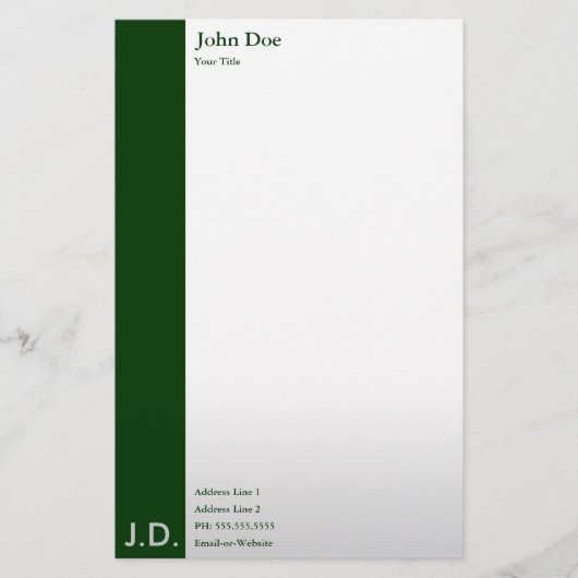 professionele greens briefpapier (Voorkant)