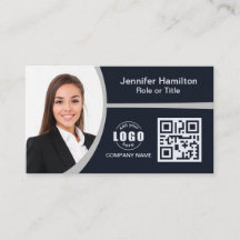 Professionele grijs voeg uw Logo QR-codefoto toe