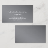 Professionele grijze achtergrond Visitekaartje (Voorkant / Achterkant)
