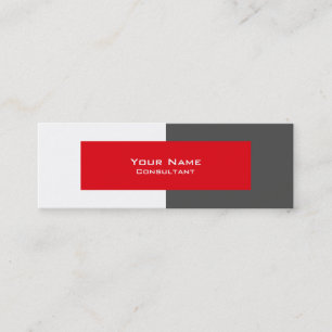 Professionele grijze en rode visitekaartjes sjablo