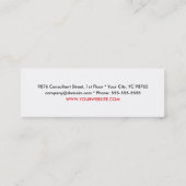 Professionele grijze en rode visitekaartjes sjablo (Achterkant)