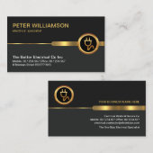 Professionele Grijze Gouden Stop van Lagen Visitekaartje (Voorkant / Achterkant)