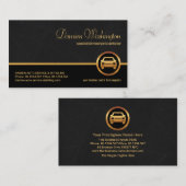 Professionele grijze marmer Automobielauto Visitekaartje (Voorkant / Achterkant)