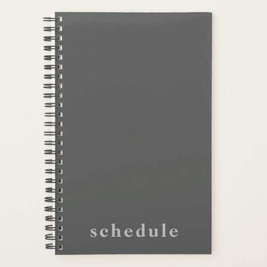 Professionele grijze planner (Voorkant)