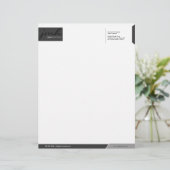 Professionele grijze Sjabloon Briefhoofd Ontwerp (Staand voorkant)