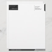 Professionele grijze Sjabloon Briefhoofd Ontwerp (Voorkant / Achterkant)