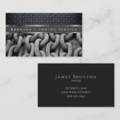 Professionele grijze stalen automatische sleepdien visitekaartje (Voorkant / Achterkant)