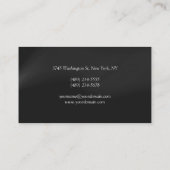 Professionele grijze vettekst visitekaartje (Achterkant)