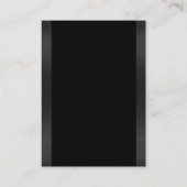 Professionele grijze zwarte achtergrond visitekaartje (Achterkant)
