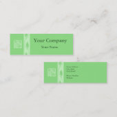 Professionele groene bladbladblazers visitekaartje (Voorkant / Achterkant)