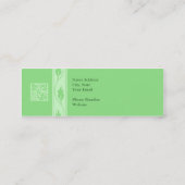 Professionele groene bladbladblazers visitekaartje (Achterkant)