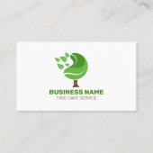 Professionele Groene Bruine Boom Service Lawncare  Visitekaartje (Achterkant)