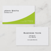 Professionele groene elegante moderne computer met visitekaartje (Voorkant / Achterkant)