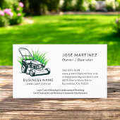 Professionele groene gazon zorg en service visitekaartje