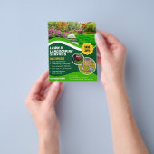 Professionele groene gazonverzorging Landschapsarc Flyer (Hand)