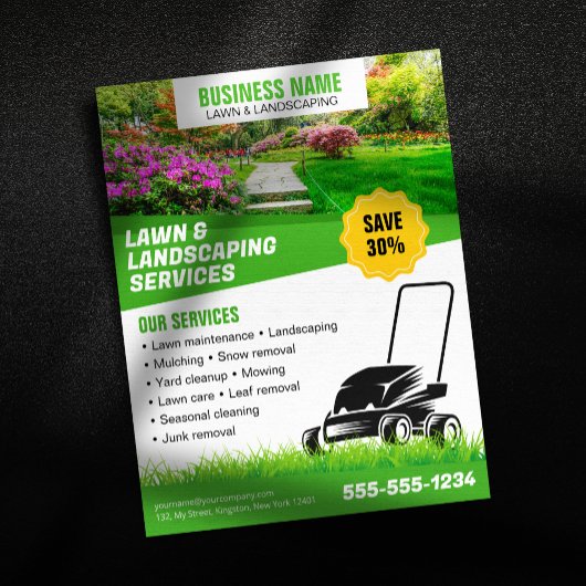 Professionele groene landschapsarchitectuur Grasma Flyer