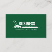 Professionele Groene Lawn Care Landscaper maaien Visitekaartje (Achterkant)