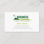Professionele Groene Lawn Care Landscaper maaien Visitekaartje (Voorkant)